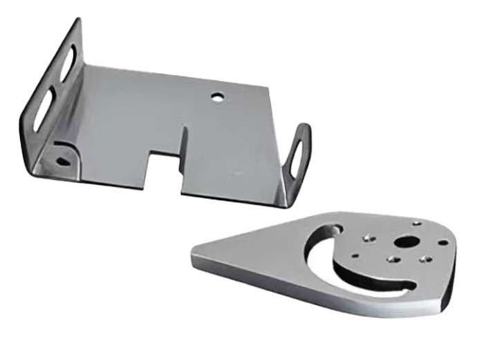 Close up of metal stamping machine